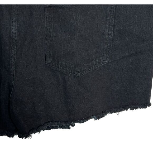 Women's Black Jean Skort/Denim Skort Distressed Women's Plus Size 20 NWT - Picture 8 of 8